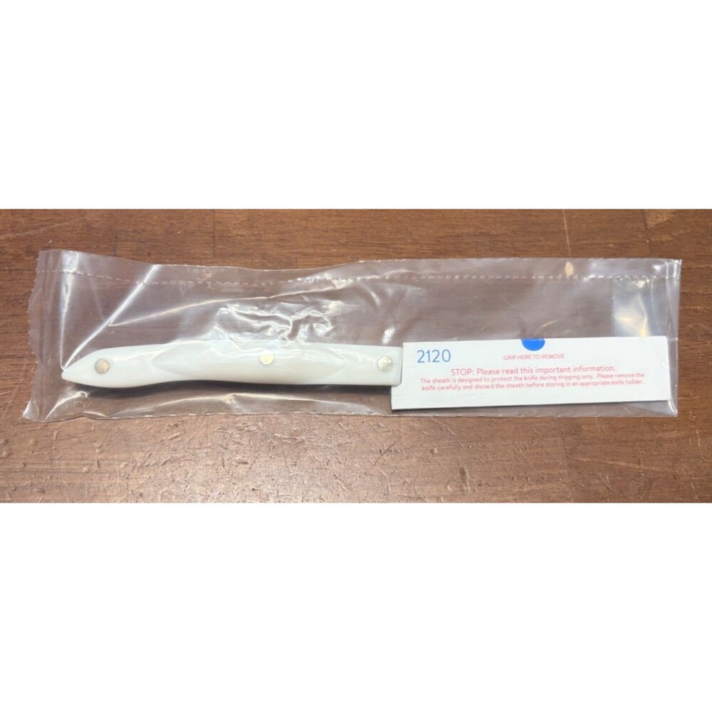 New CUTCO 2120 4” Paring Knife White Pearl *new in factory packaging* stainless